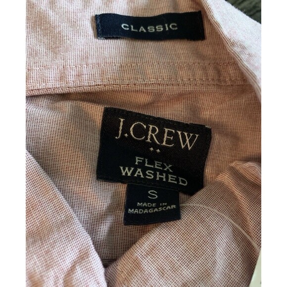 J Crew Classic Flex Washed Red Button Up Long Sleeve Shirt Men’s Small New - Picture 3 of 6